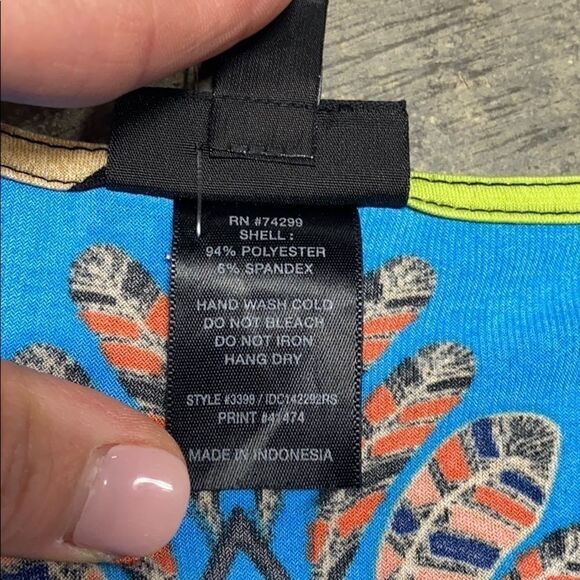 En Focus Studio L/S Multi Dress Size 8 - Picture 6 of 6